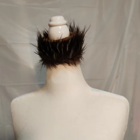 Paparazzi Women's Brown Teddy Jacket with Faux Fur Trim - Picture 11 of 11